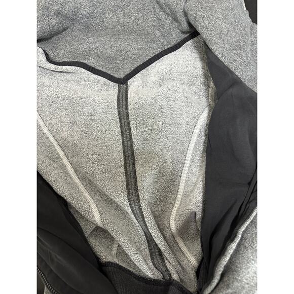 Lululemon Jacket Women 8 Grey Karmacollected Collared Cotton Fleece Super Soft - Picture 8 of 10